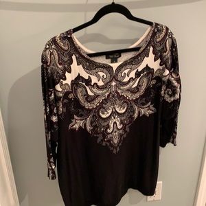 White House Black Market 3/4 sleeve tunic sweater